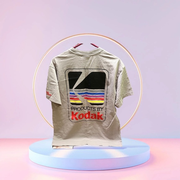 H&H x Kodak Beige Graphic T-Shirt size M - Picture 3 of 11